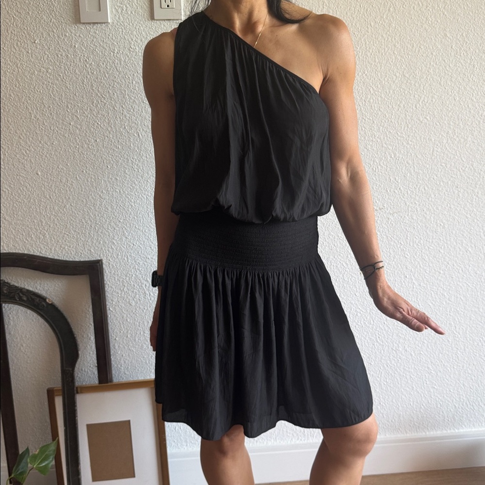 NWT Ramy Brook Charcoal One-Shoulder Leila Dress
Size Large